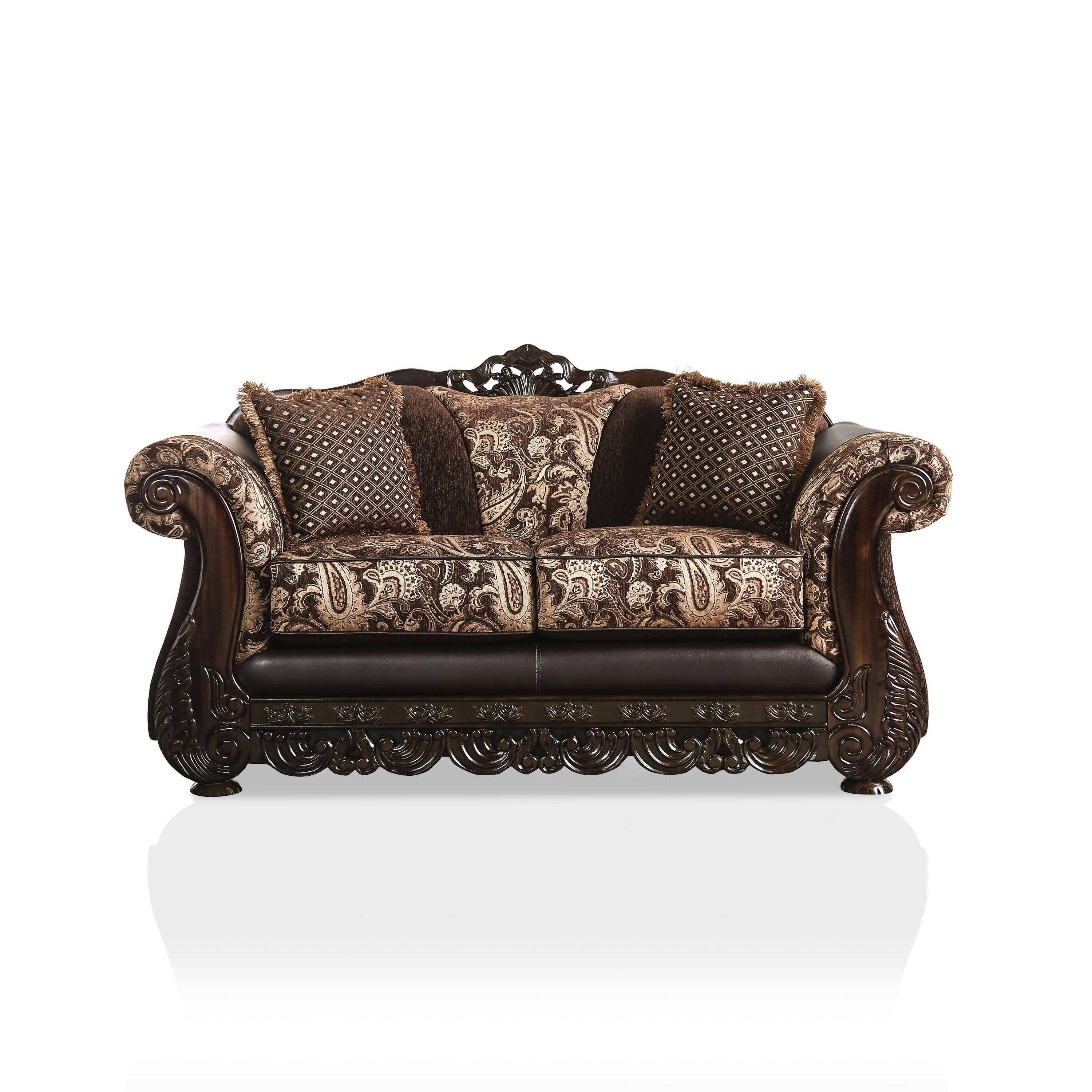 Harenton Traditional Chenille Loveseat