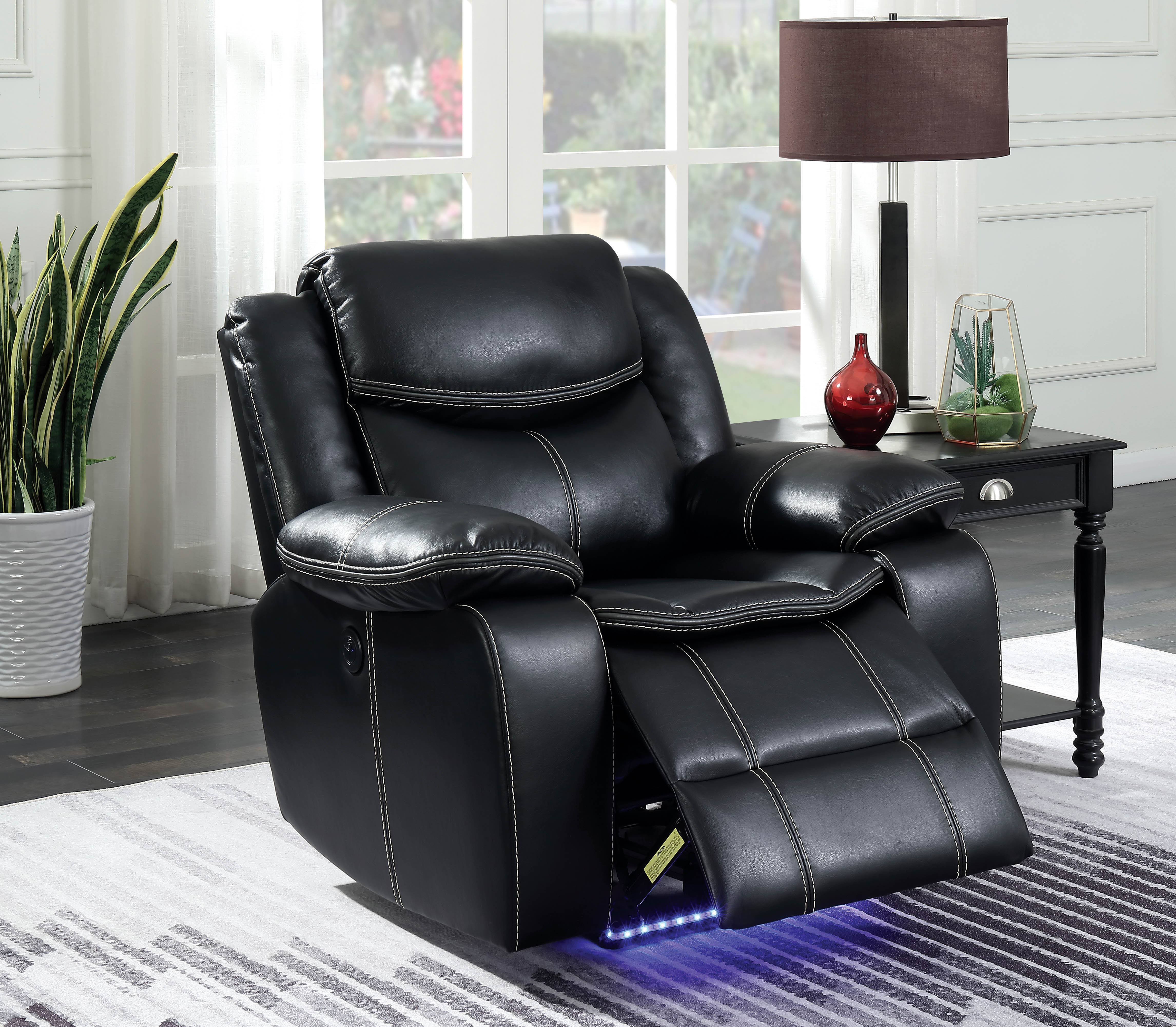 Casey Contemporary Recliner with LED Lights