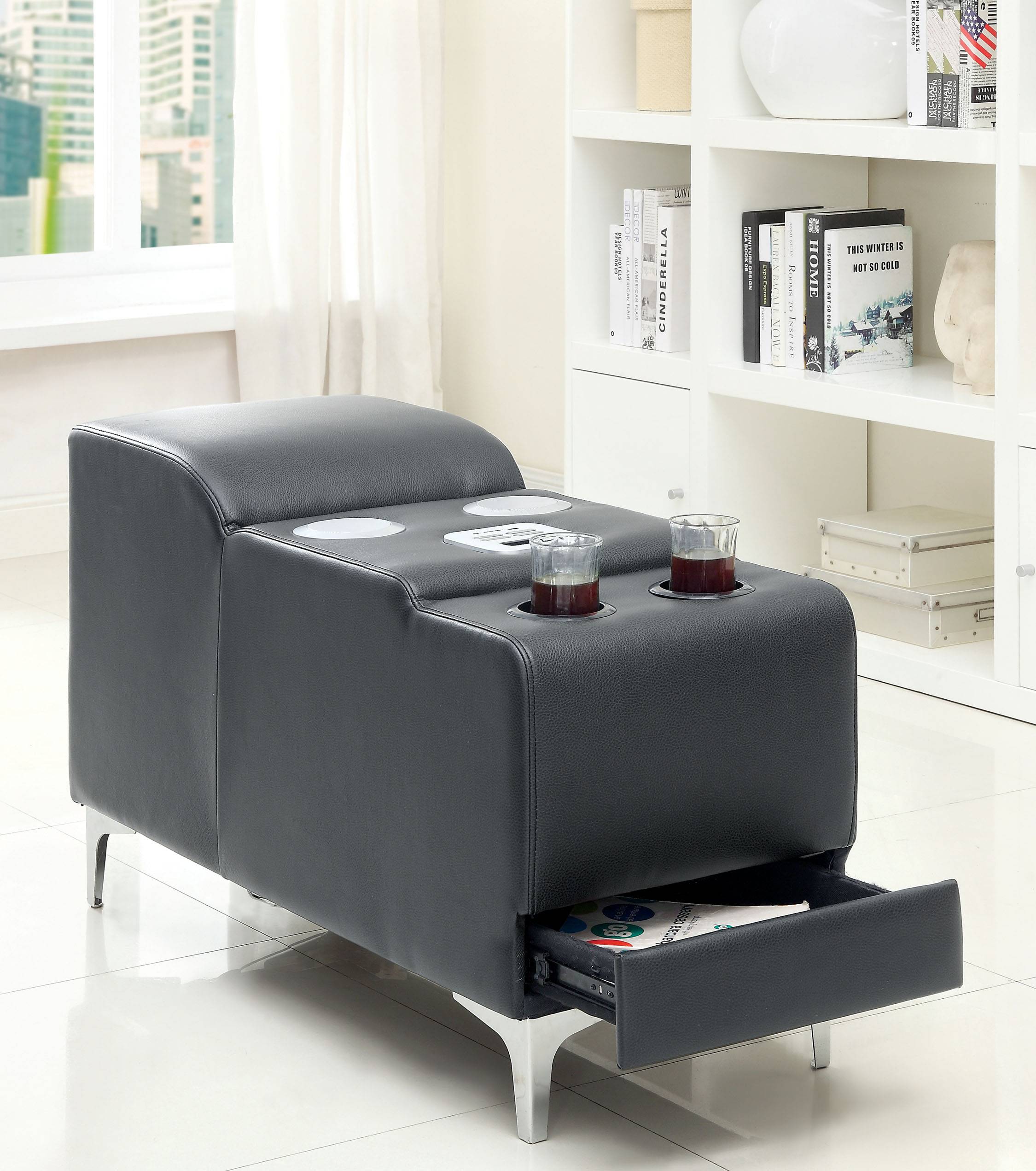 Glen Contemporary Bluetooth Speaker Console