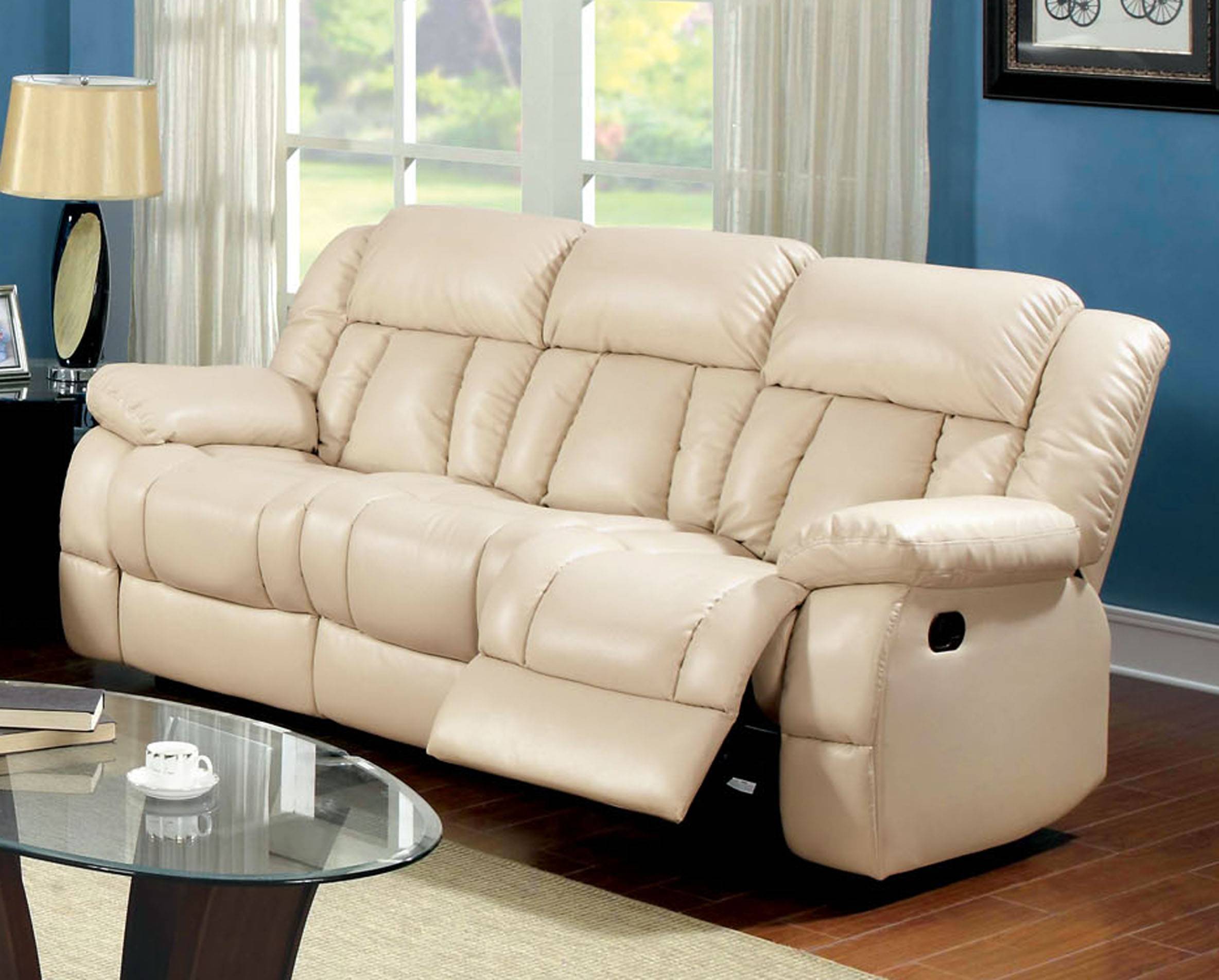 Everly Transitional Reclining Sofa with 2 Recliners