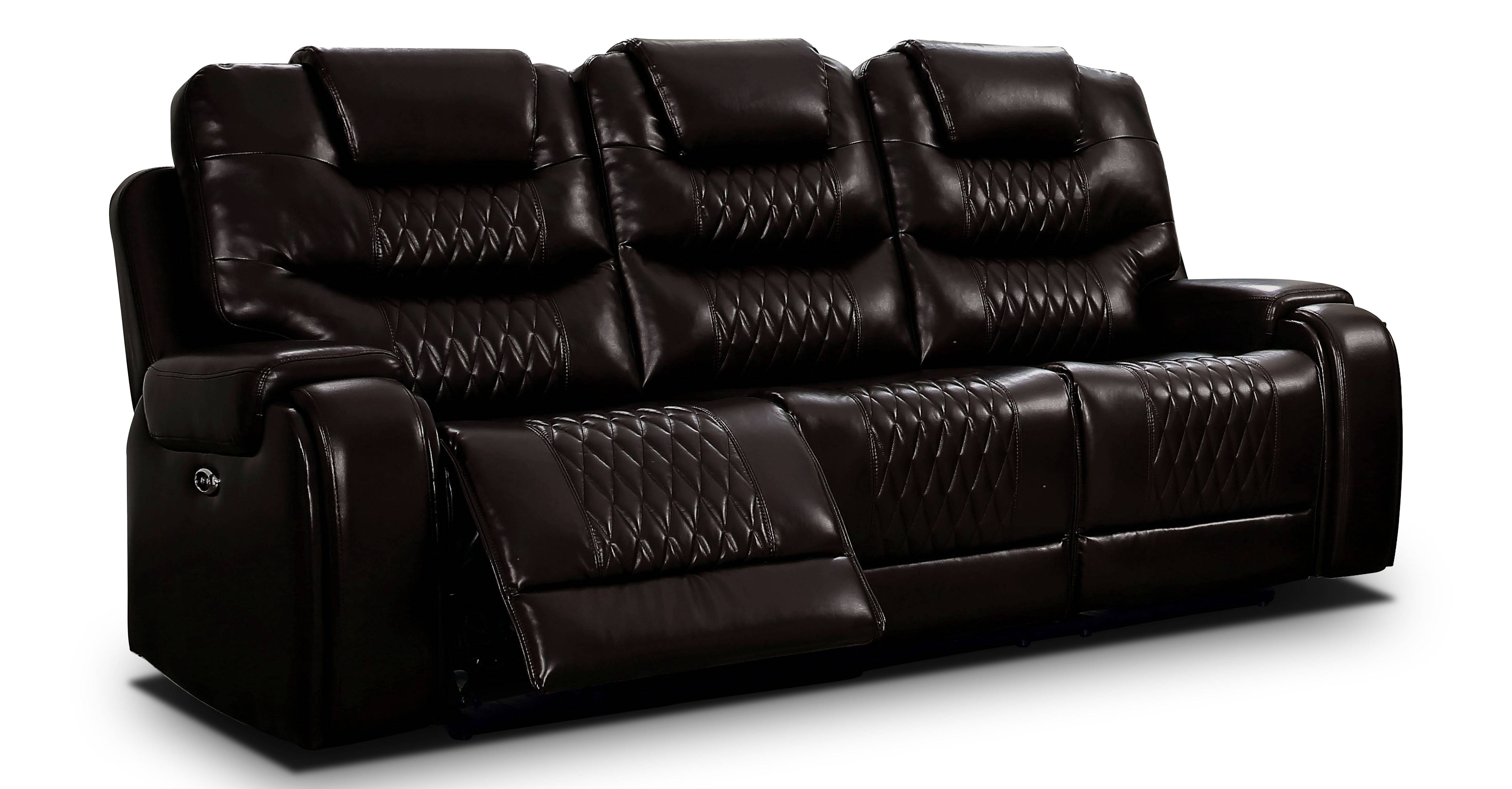 Edansy Reclining Sofa in Brown