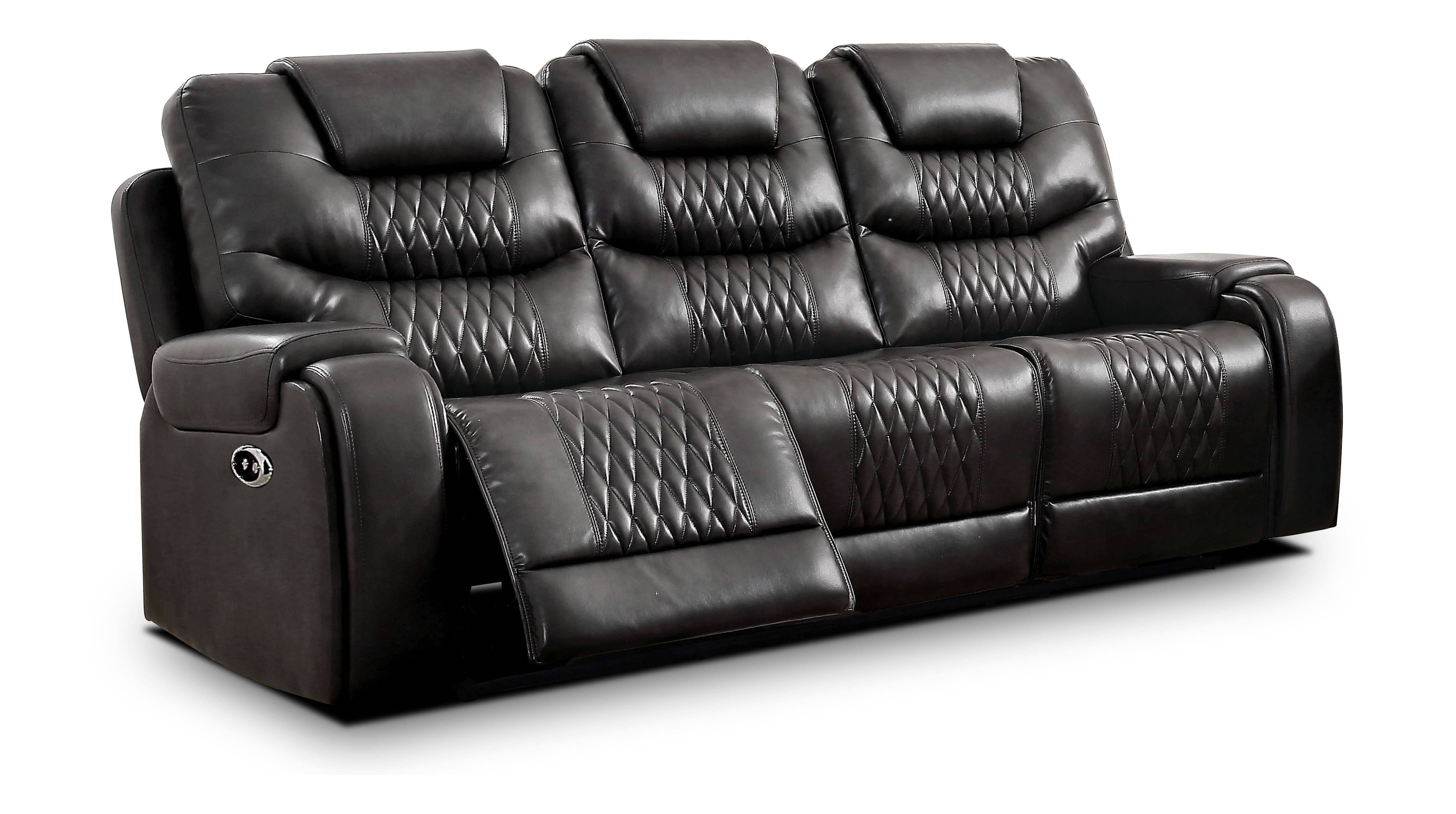 Edansy Reclining Sofa in Gray