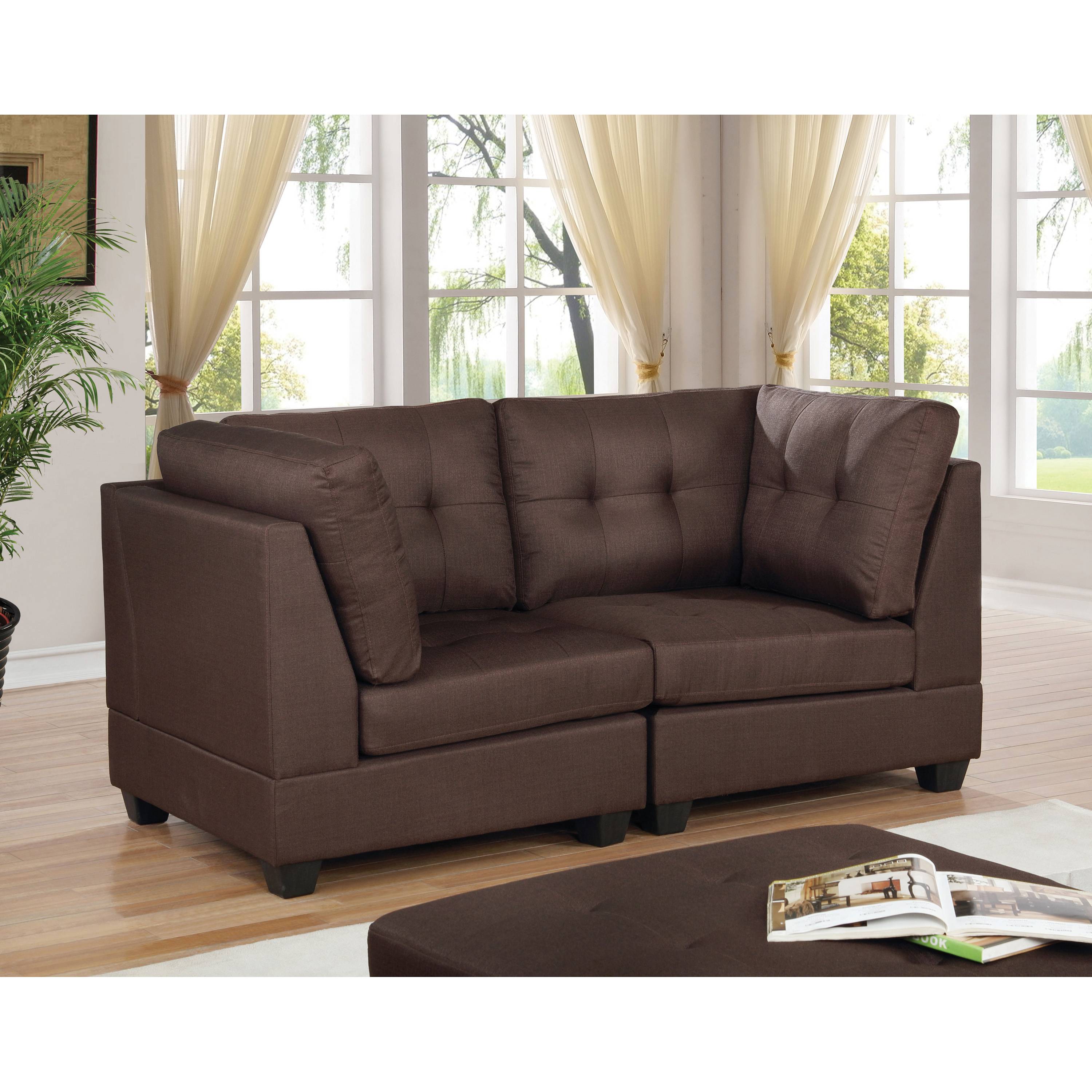 Vitman Transitional Button Tufted Loveseat