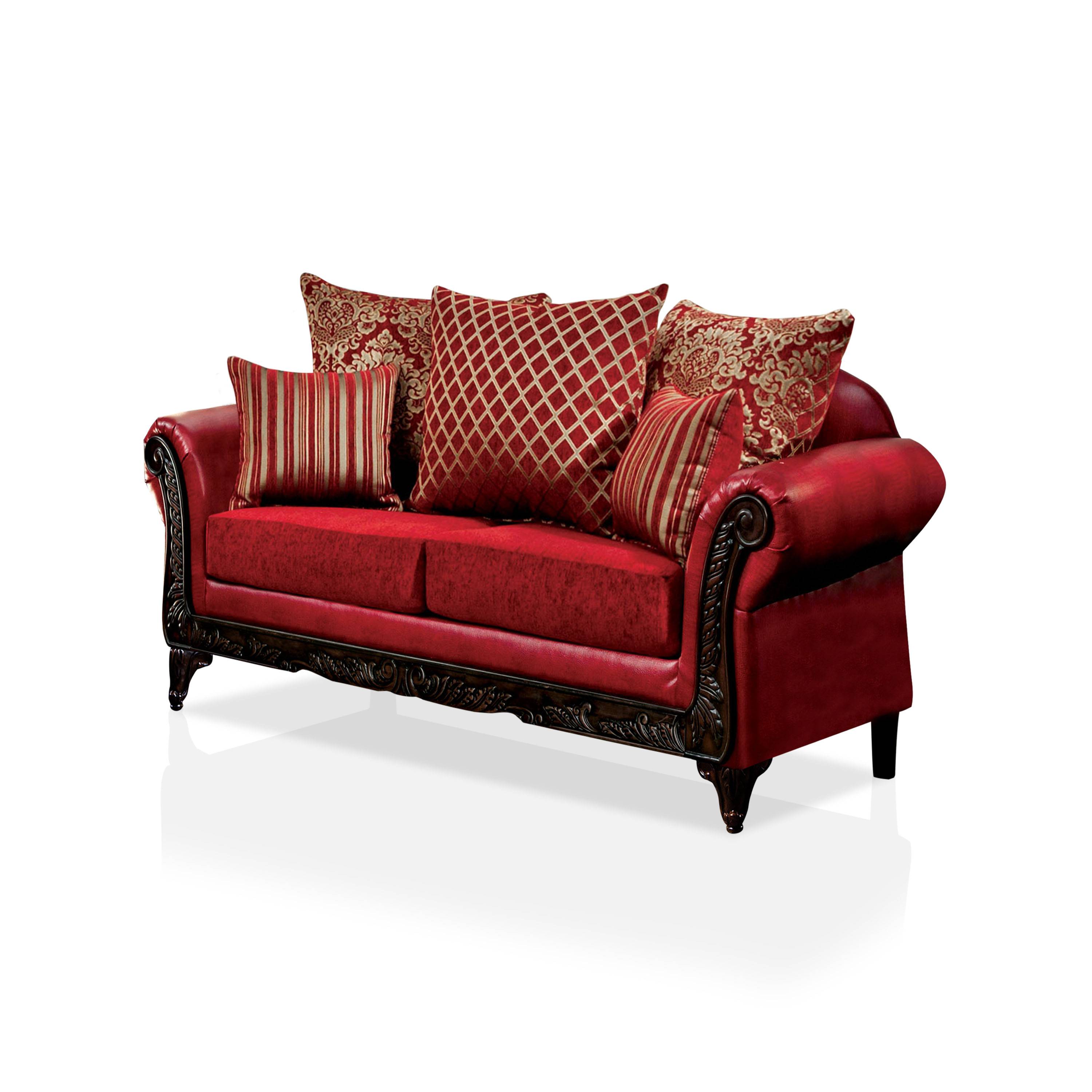 Pilara Traditional Upholstered Loveseat