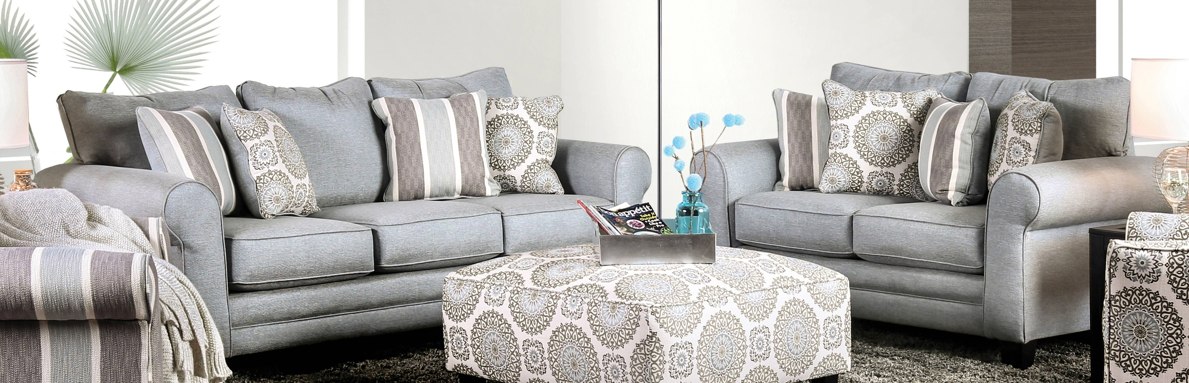 Pearce Transitional 3-Piece Fabric Living Room Set