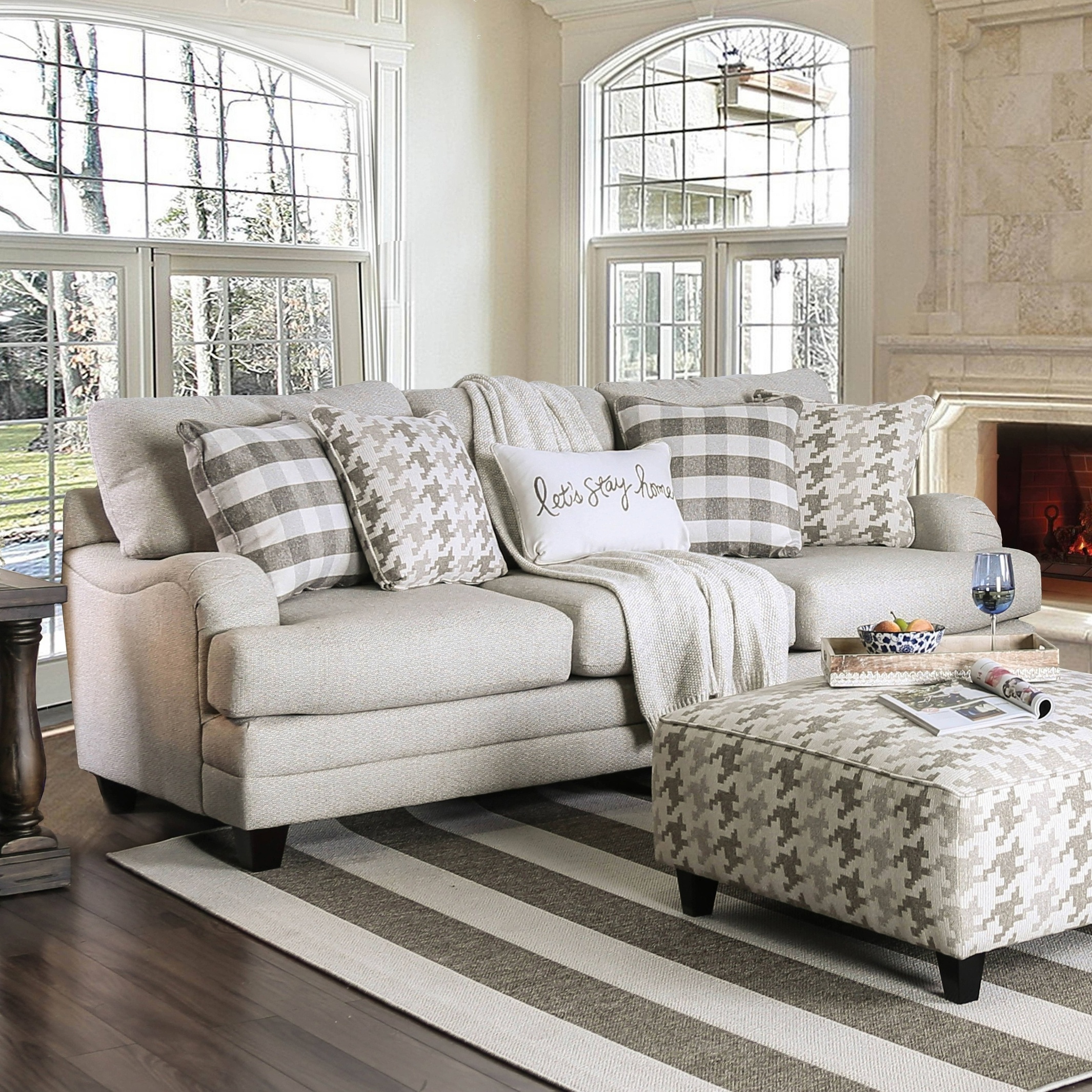 Nina Transitional Upholstered Sofa