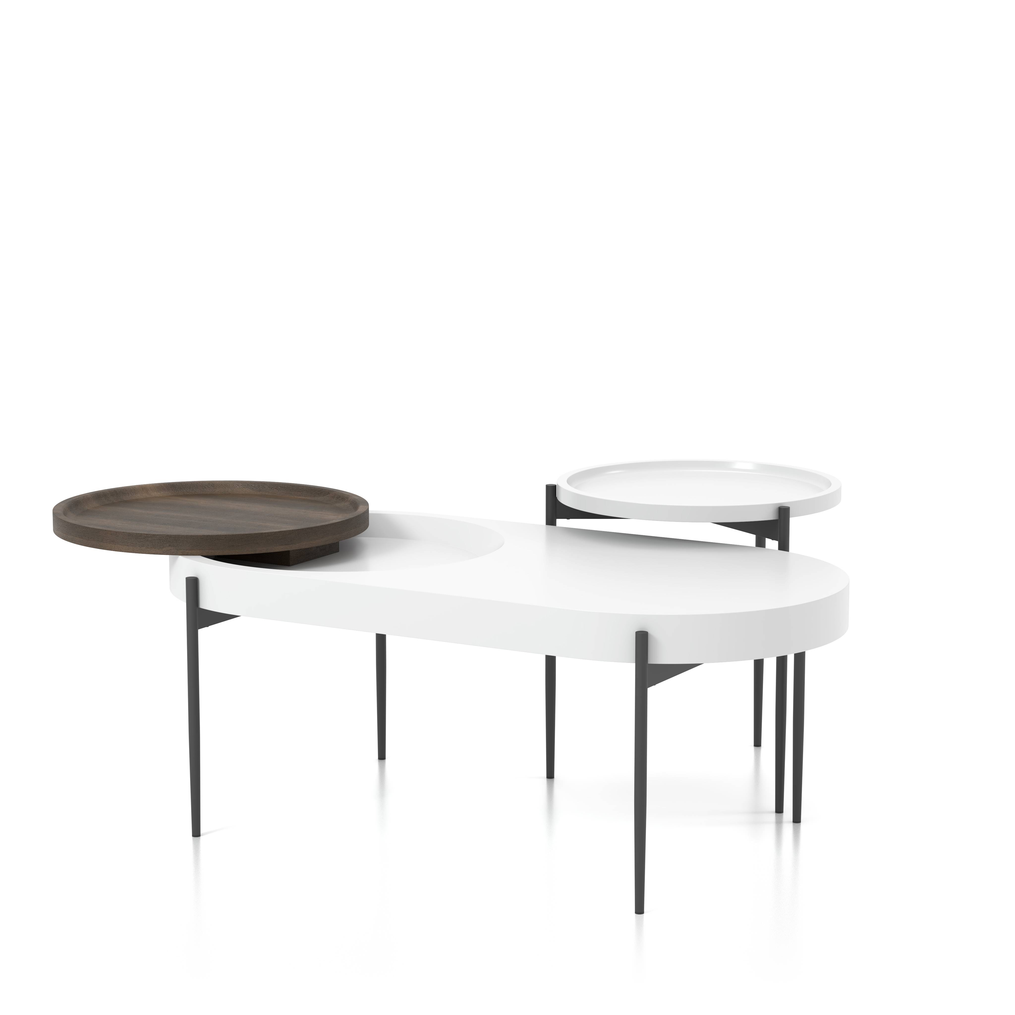 Hylen 2-Piece Coffee Table Set in White