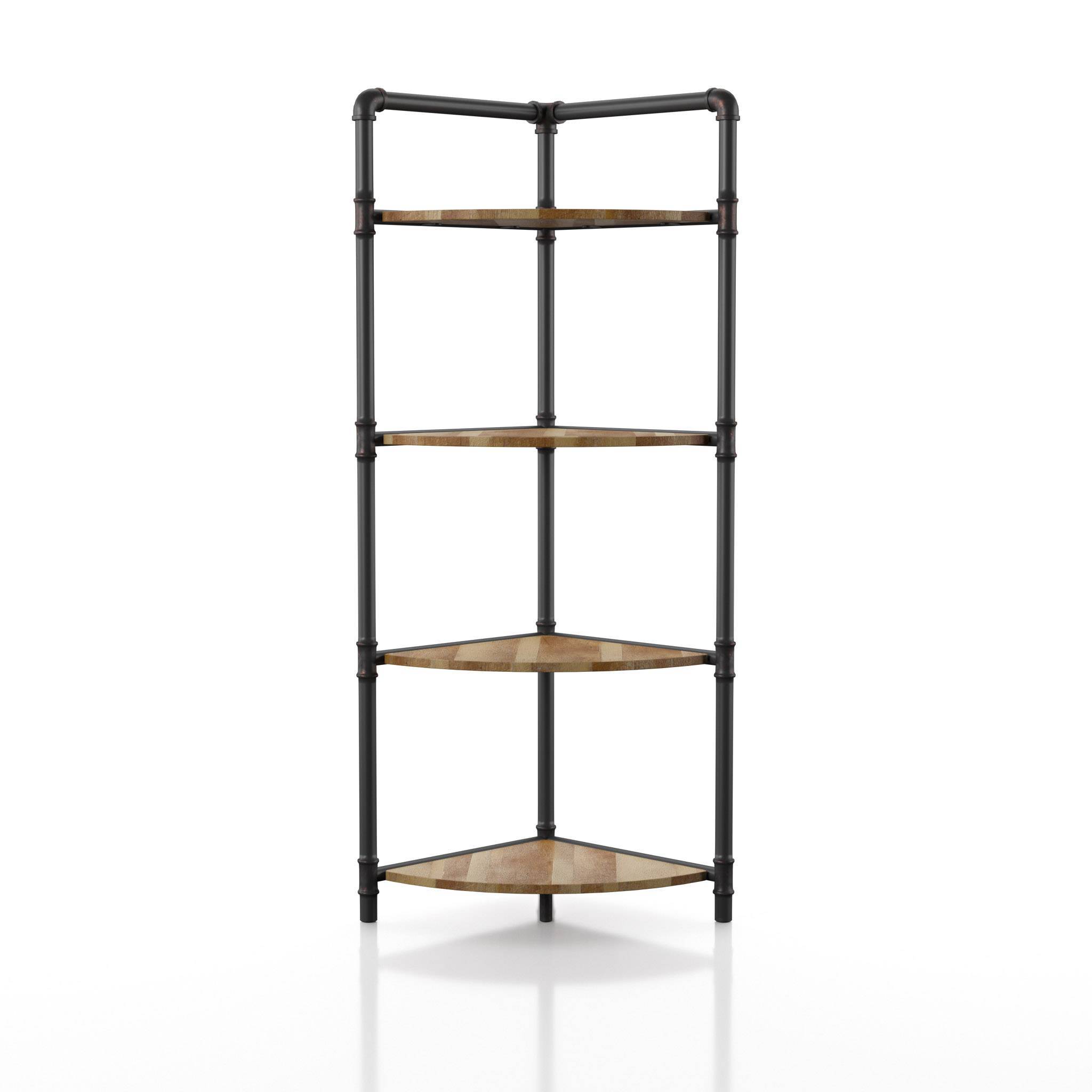Harkey 4-Shelf Corner Shelf
