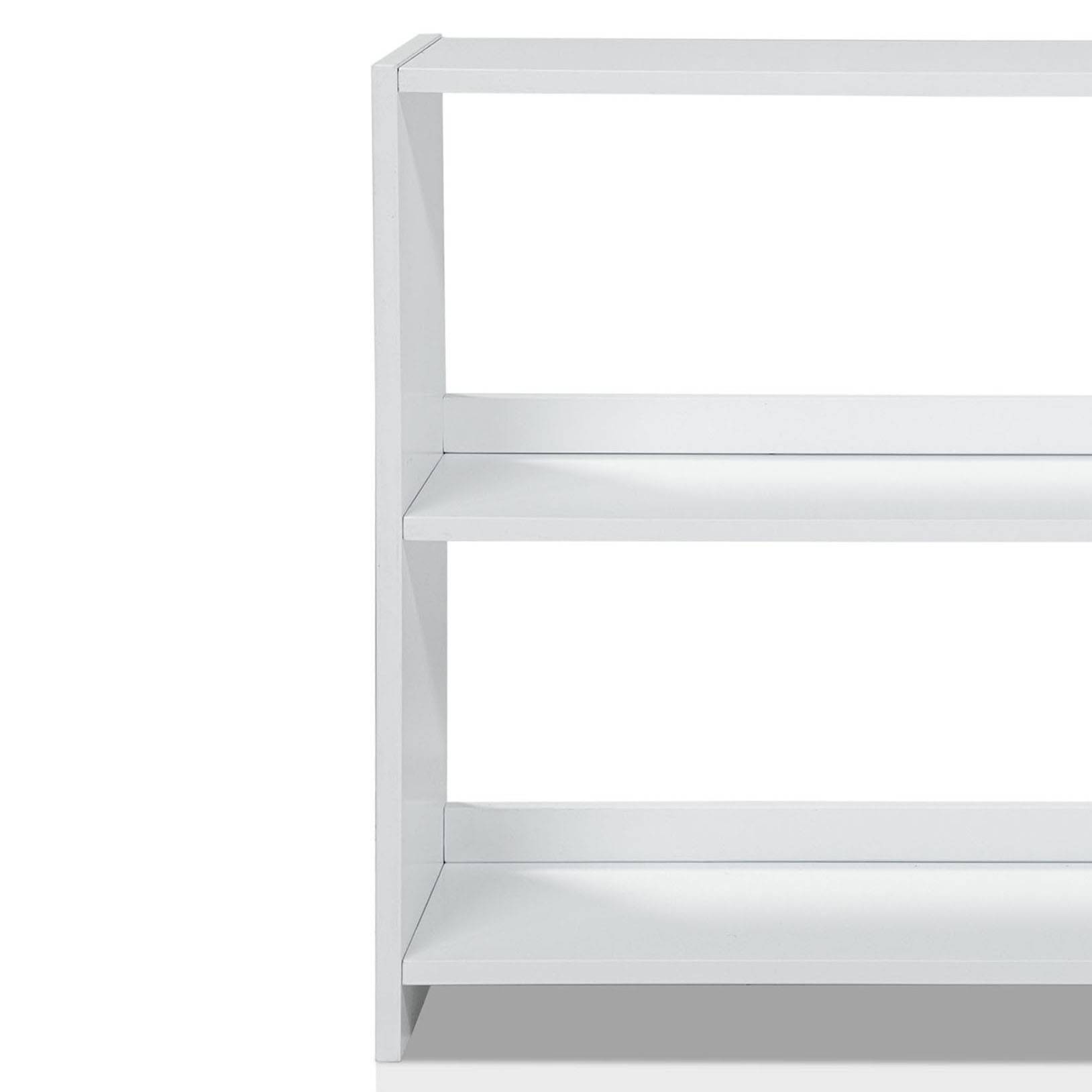 Bradford Large 2-Shelf Bookshelf in White
