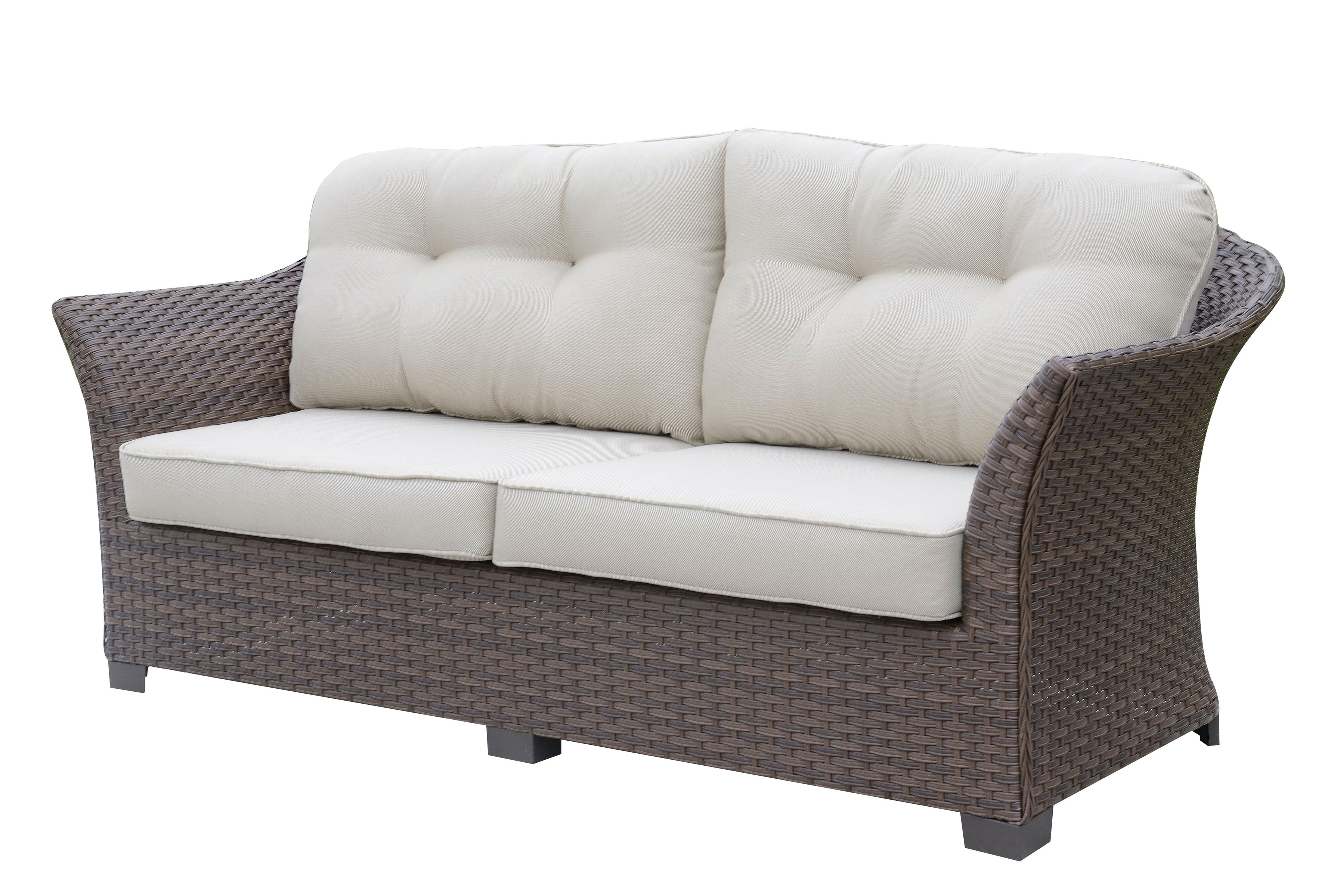 Sorieda Contemporary Padded Patio Sofa