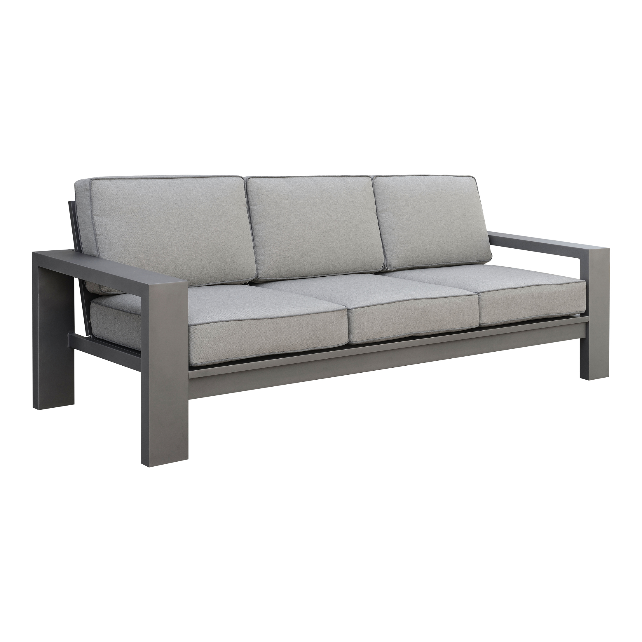 Luna Contemporary Padded Patio Sofa