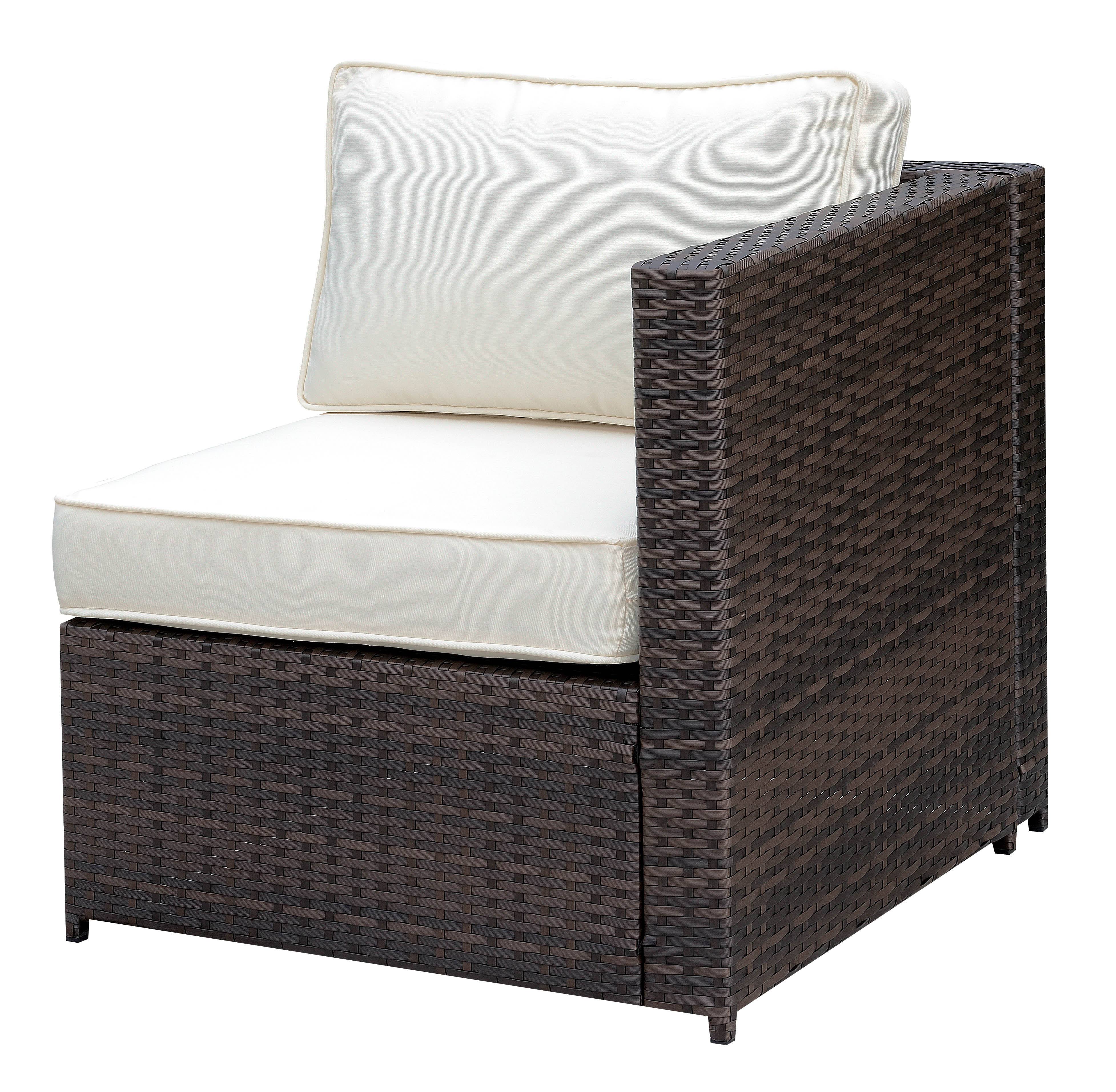 Fischer Contemporary Padded Patio Left Arm Chair