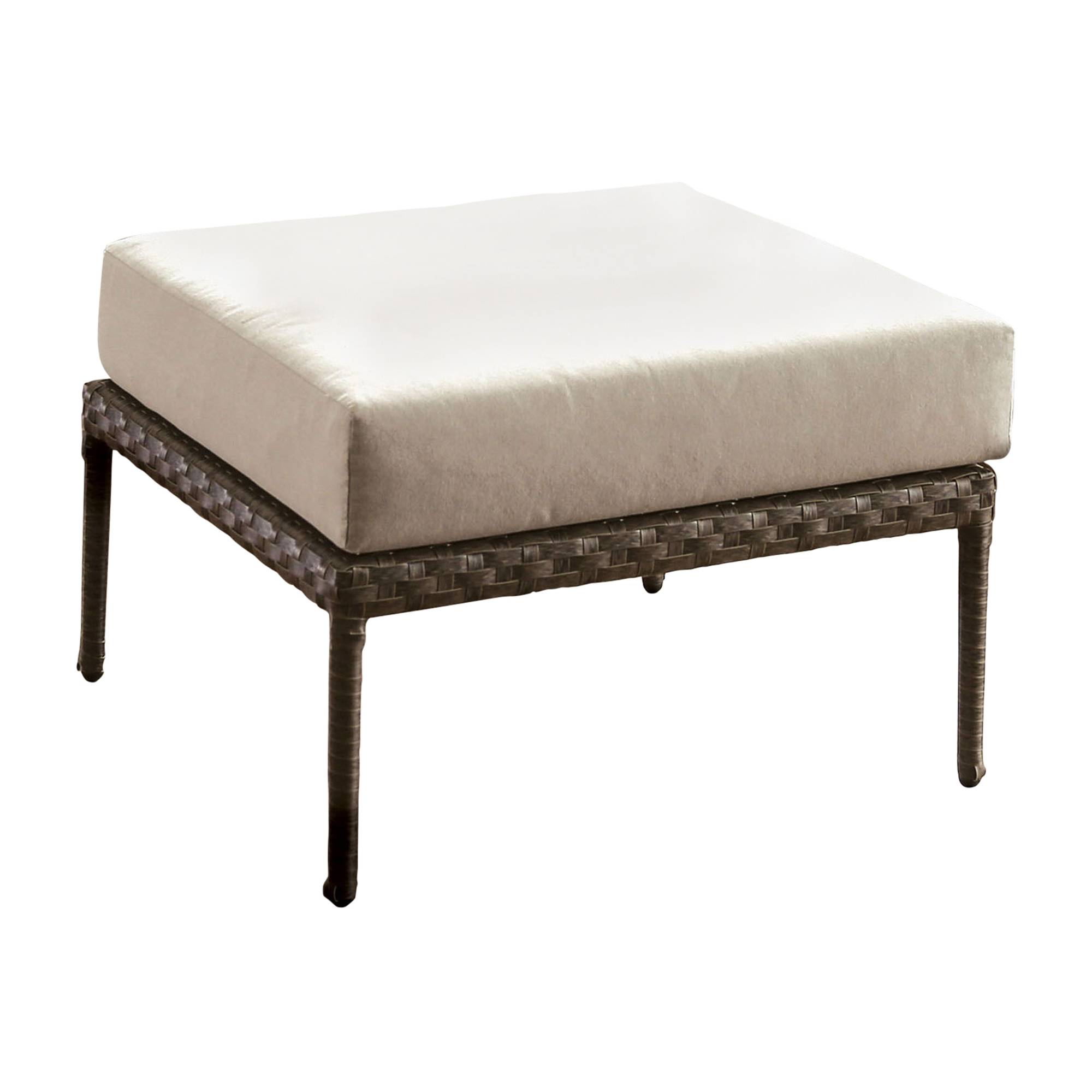 Markson Contemporary Square Patio Ottoman