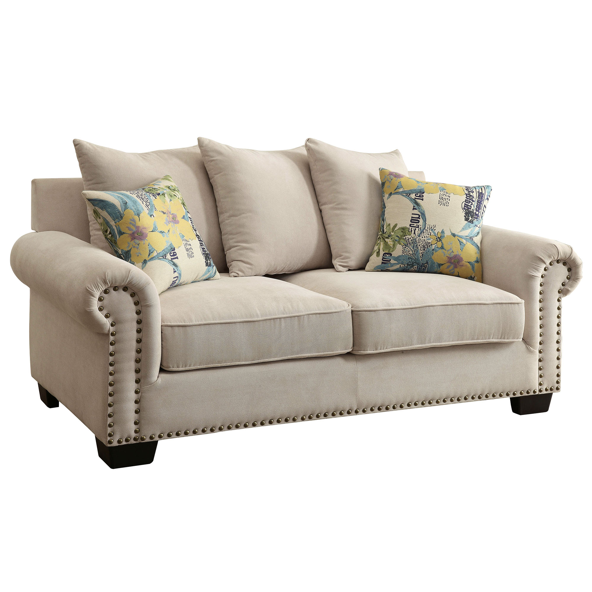 Rocci Transitional Upholstered Loveseat