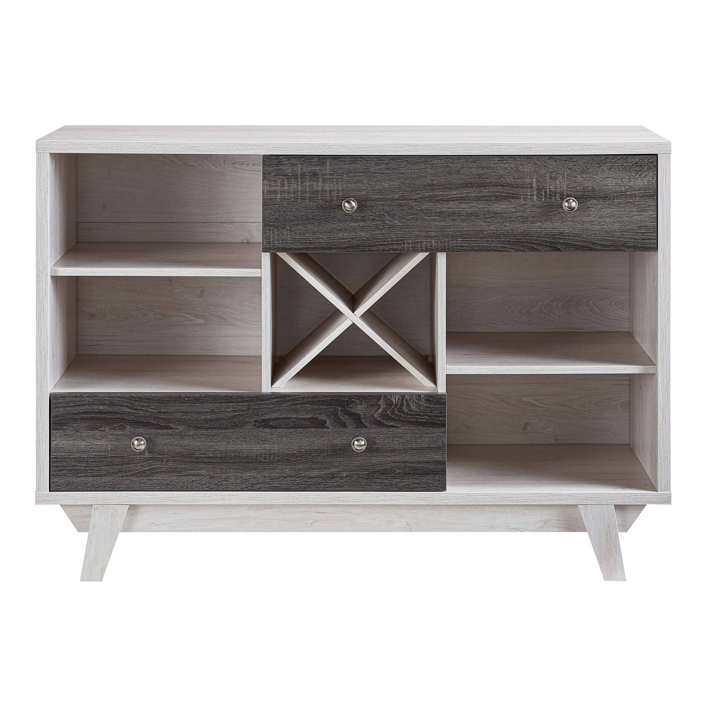 Tannery Multi-Storage Buffet in White Oak and Gray