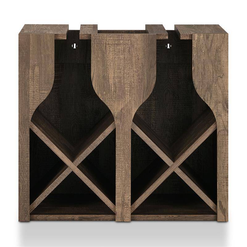 Sacha 8-Bottte Wine Rack in Reclaimed Oak